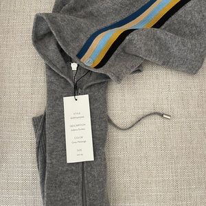 NWT Veronica Beard Adena Striped Hoodie Dickey